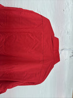 New Classix Red Long Sleeve Button Up English Short 18-18.5 2XL X-81