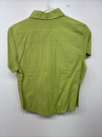 New Women’s Gordon James Green Short Sleeve Button Up Medium KK-19