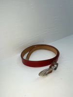 New Red Genuine Leather Nocona 32” Belt #G357 Z-123