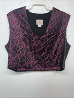 New Women’s Purple 1849 Authentic Ranchwear Show Vest 3XL WW-34