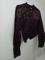 New Women’s Purple 1849 Authentic Ranchwear Short Show Jacket Medium WW-15