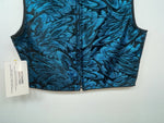New Kids Blue 1849 Authentic Ranchwear Cut Off Zip Up Vest M #77872 3B-67
