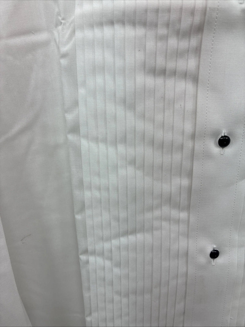 New Classix White Long Sleeve Button Up English Shirt 18-18.5 2XL X-90