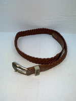 New Brown Genuine Leather Braided 38” Belt #20/4709 JJ-60