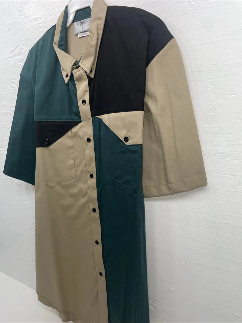 New Men’s Cowboy Threads Multiple Color Short Sleeve Button Up Medium B-84
