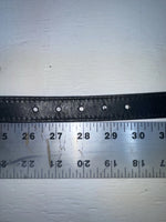 New Black Genuine Leather Weaved 28” Belt #4591 JJ-108