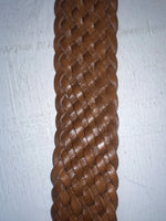 New Brown Genuine Leather Braided S Belt #8840 NN-95 