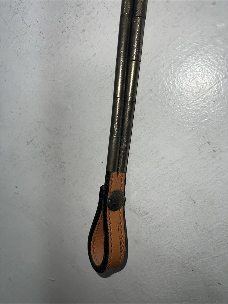 New Genuine Leather Split Reins With Metal Accents Y-5