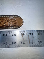 New Brown Genuine Leather Wright Tooled 20” Belt #10235 NN-92