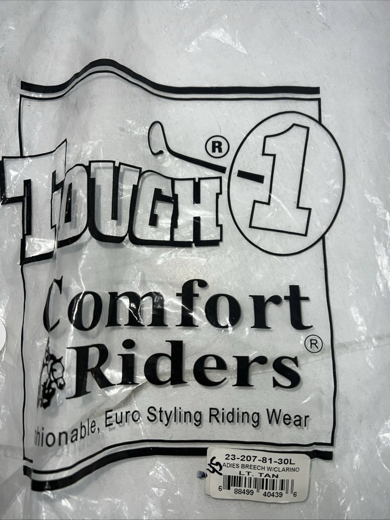 New Women’s Tan Tough 1 Comfort Riders English Breeches. 30-L  A-155