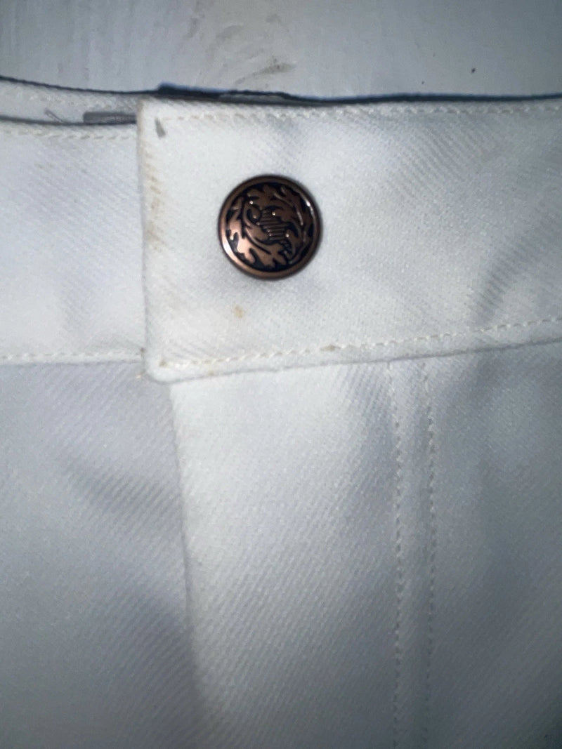 New Vintage White Dickson Jenkins Polyester Pants VV-64