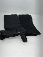 New Black Ovation Stretch Rib Half Chaps Large #464331 C-500
