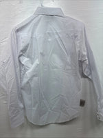 New Boys Champion Western White Long Sleeve Pearl Snap Size 16 CC-77