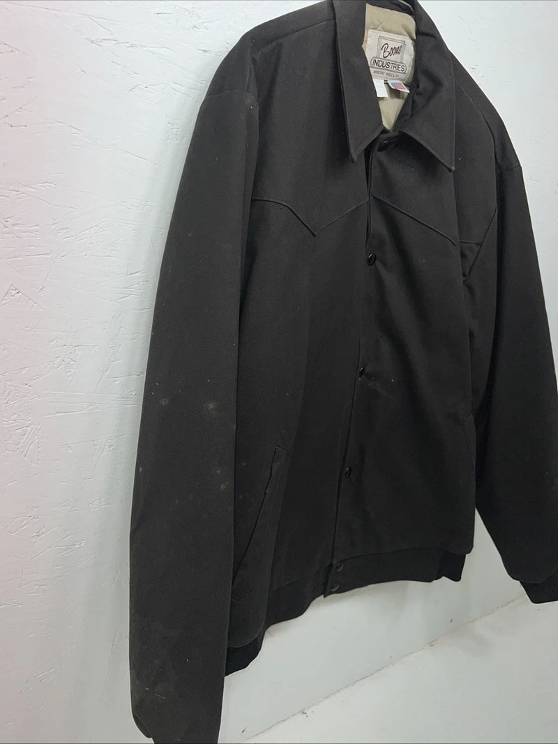 New Men’s Black Boone Industries Large Coat WW-51