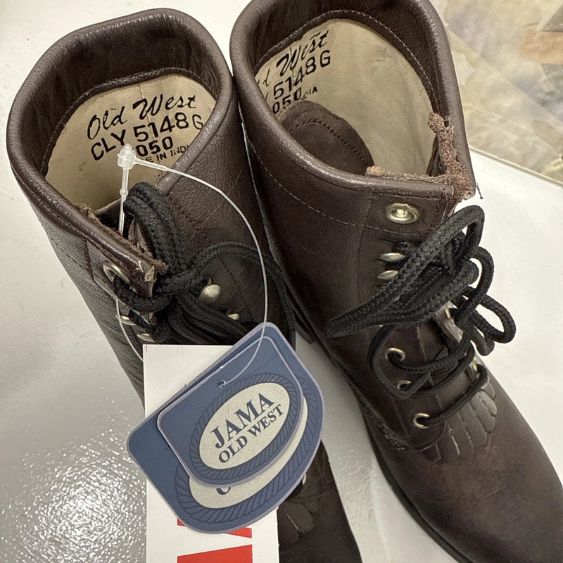 NEW JAMA OLD WESTERN LACED UP WESTERN BOOT, Women’s Size 5. #1-5.