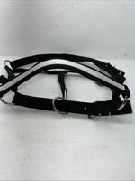 New Tough 1 Black White Draft Deluxe Nylon Halter #50-9575 W-37