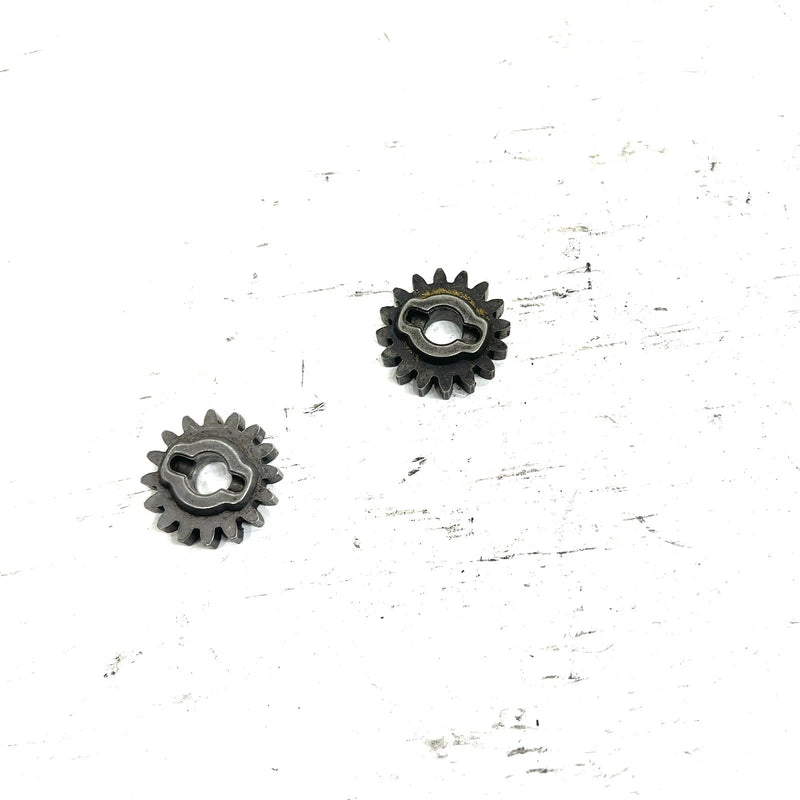 84 Suzuki LT185 OEM 16T Gear Position Indicator Gear Pair 25362-18900 AS39