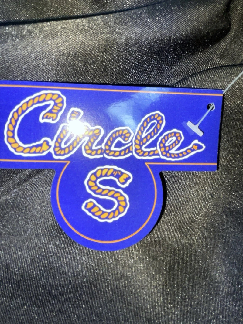 New Vintage Black Circle S Polyester Pants #CP4793 OO-98