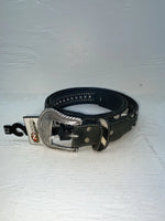 New Cow Print Genuien Leather Nocona Black Stud 42” Belt #N2440501 NN-123
