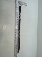 New Brown Genuine Leather Wrangler Weaved And Pendent 24” Belt #5503/28 NN-49