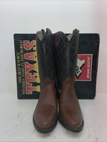 New Men’s Brown Texas Brand Cowboy Boots. 5101 9.5 9 1/2 D. 7-63