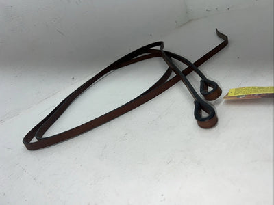 New Tough 1 Medium Oil 5/8” X 6” Double Stitched Leather Split Reins #439966 Y-9