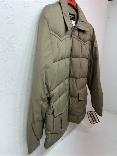 New Women’s Green Tempco Long Puffer Jacket Medium #31387 RR-18