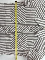 New Kids Kangaroo Brown Stripe long Sleeve Pearl Snap Size 8 DD-136