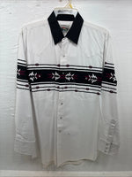 New Men’s Cumberland Western Designed Long Sleeve Pearl Snap Large CC-49