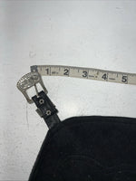 New Black 1849 Authentic Ranchwear Show Chaps Adjustable Waist 30” N-47