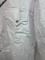 New Women’s Champion Western White Deisgn Long Sleeve Pearl Snap 15.5 MM-26