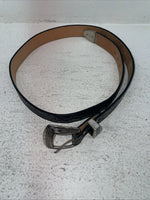 New Black Genuine Leather Dan Post Tooled Belt 34” #5820-01 Z-6
