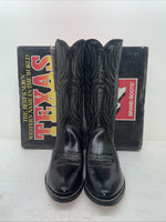 New Men’s Black Texas Brand Cowboy Boots. 5010 9.5 9 1/2 D. 5-12
