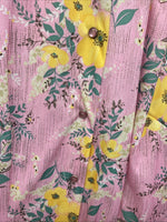 New Women’s Panhandle Slim Pink floral Long Sleeve Pearl Snap 10/32 KK-11