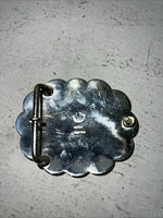 New Children’s Heritage Gold Silver “X” Belt Buckle. F-11