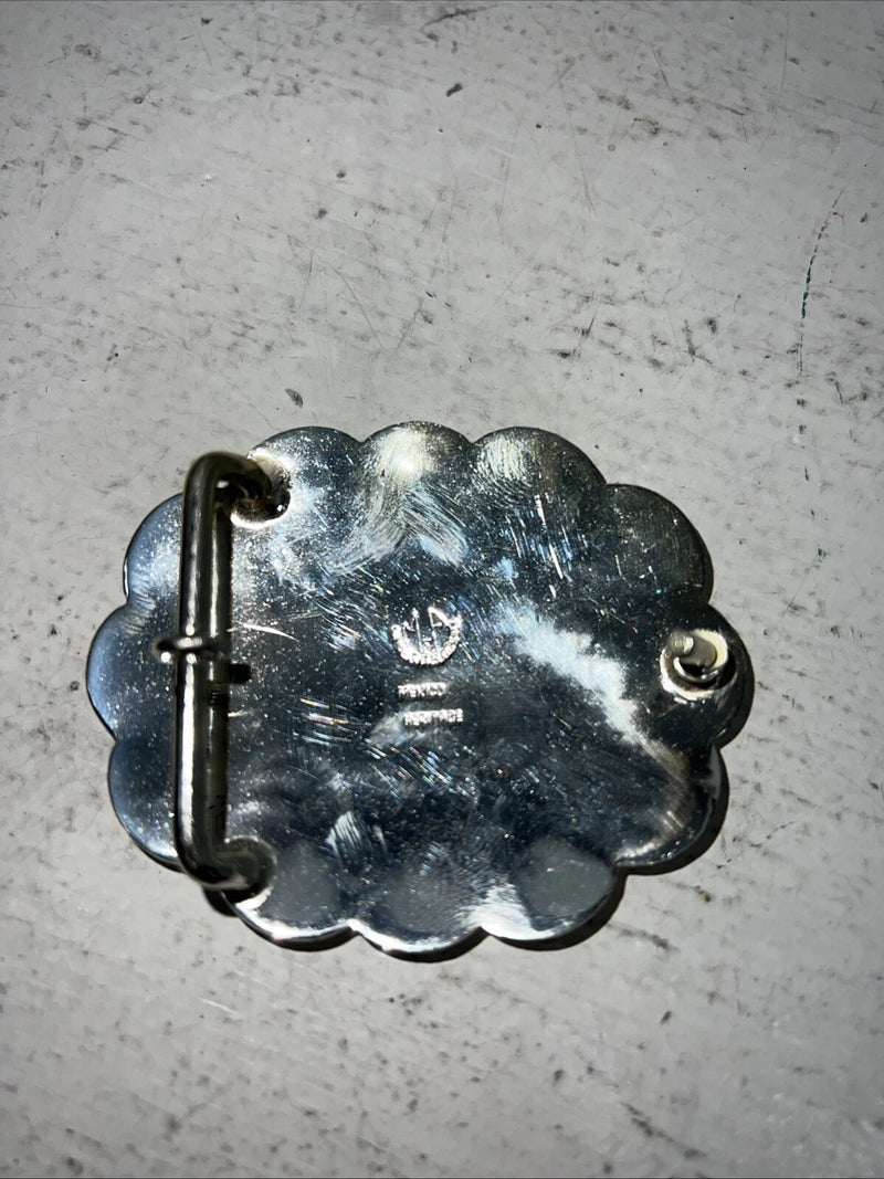 New Children’s Heritage Gold Silver “X” Belt Buckle. F-11