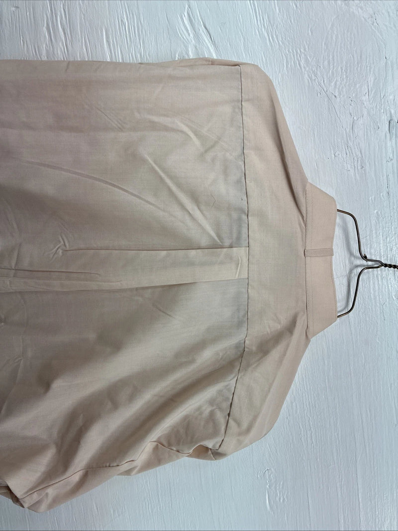 New Wayne Scott Tan Long Sleeve Button Up English Shirt XL X-78