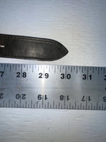 New Black Genuine Leather Nocona Silver Pendent 24” Belt #915 NN-33