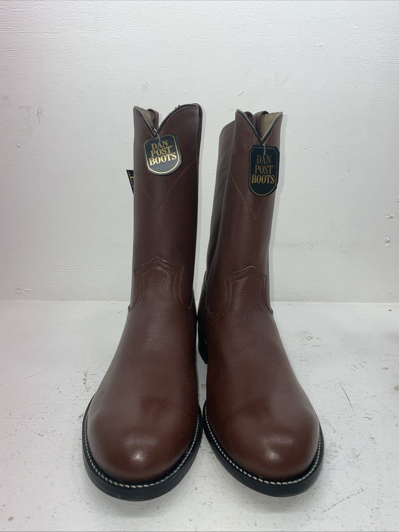New Men’s Brown Dan Post Cowboy Boots. 26589 11 E W. 8-19