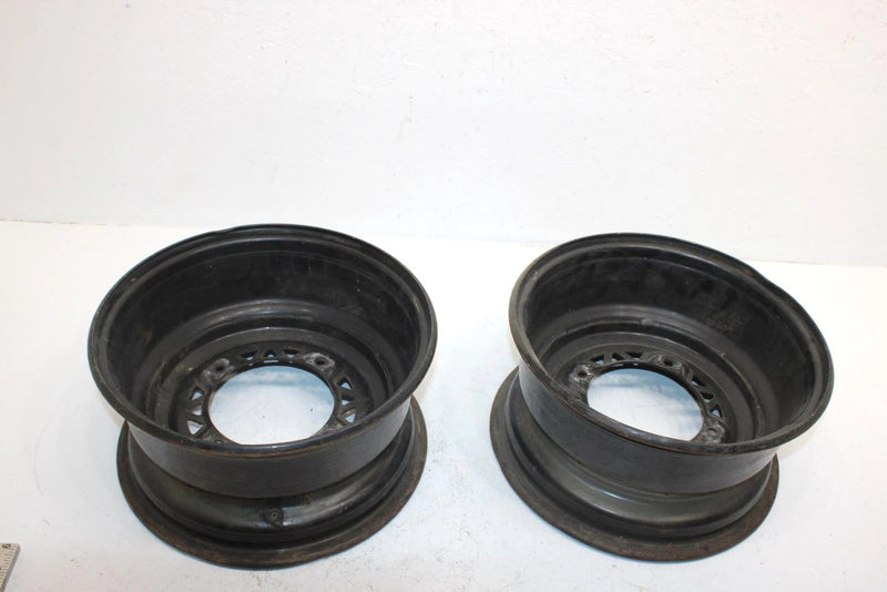 2001 Polaris Sportsman 500 Oem Front Wheel Rim Pair 12x6 1520269-067 AP81