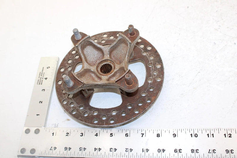 2002 Kawasaki Prairie 650 Oem Front Wheel Hub And Rotor 49030-0046 AK27