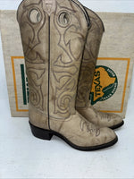 New Women’s Tan Texas Brand Cowboy Boots. L 199 6.5 6 1/2 M. 19-97
