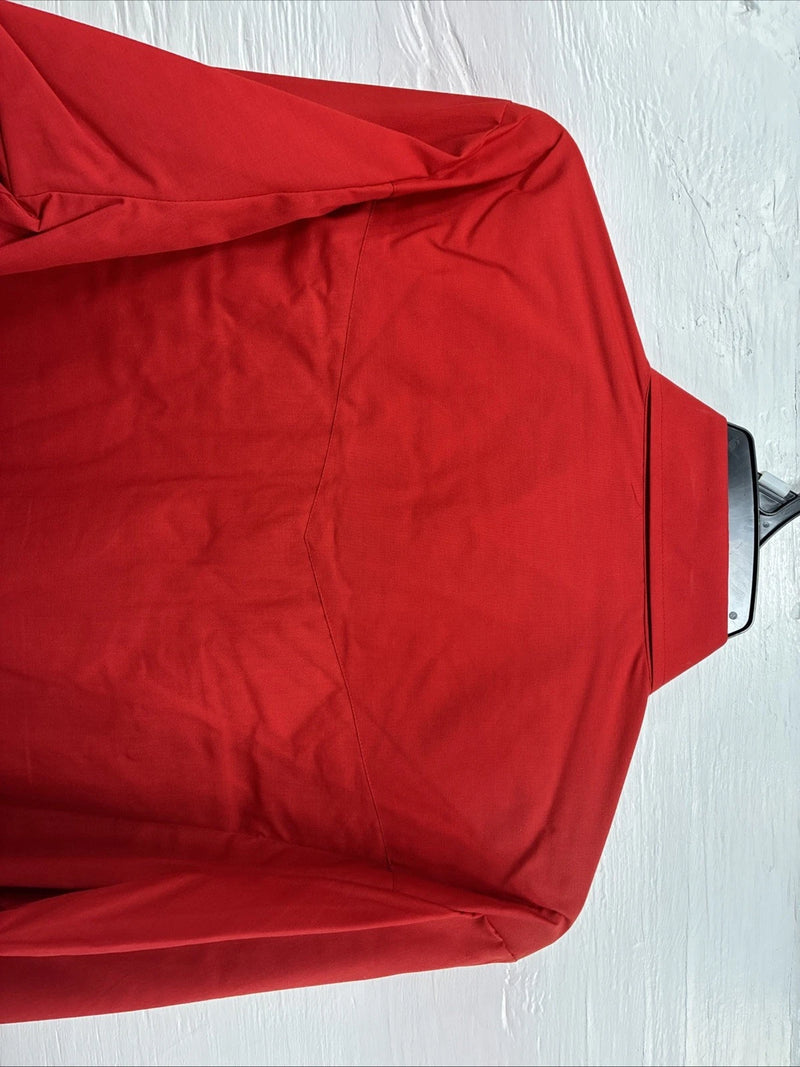 New Men’s ELY Cattleman Western Red Long Sleeve Pearl Snap 16.5 Large V-45