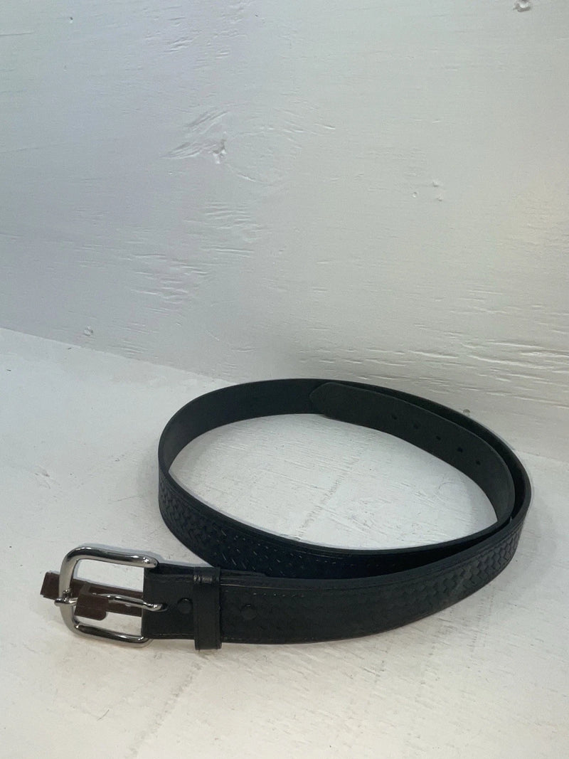 New Black Genuine leather Badger Tooled 50” Belt #B1551XL NN-96