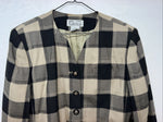 New Women’s Atrium Tan Plaid Jacket 14w H-608