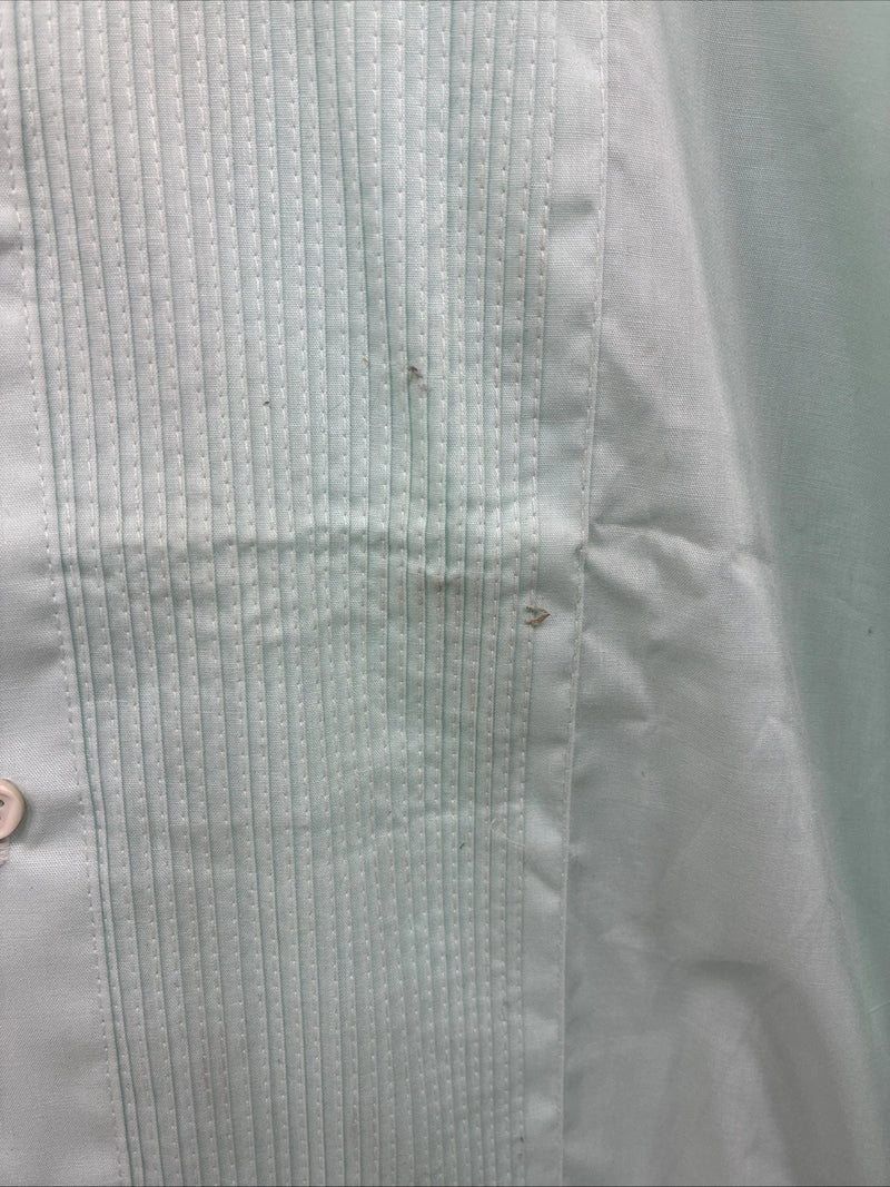 New Wayne Scott Blue Long Sleeve Button Up English Shirt Medium X-84