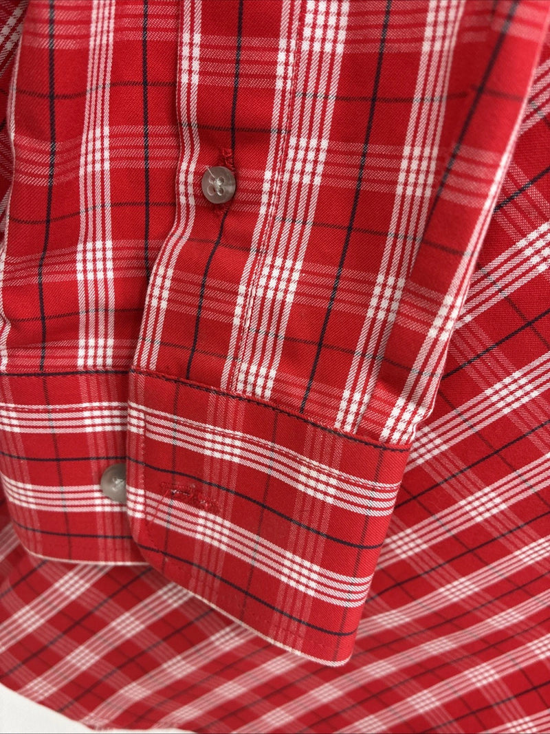 New Boy’s Wrangler Red Flannel Long Sleeve Button Up 2XL F-104