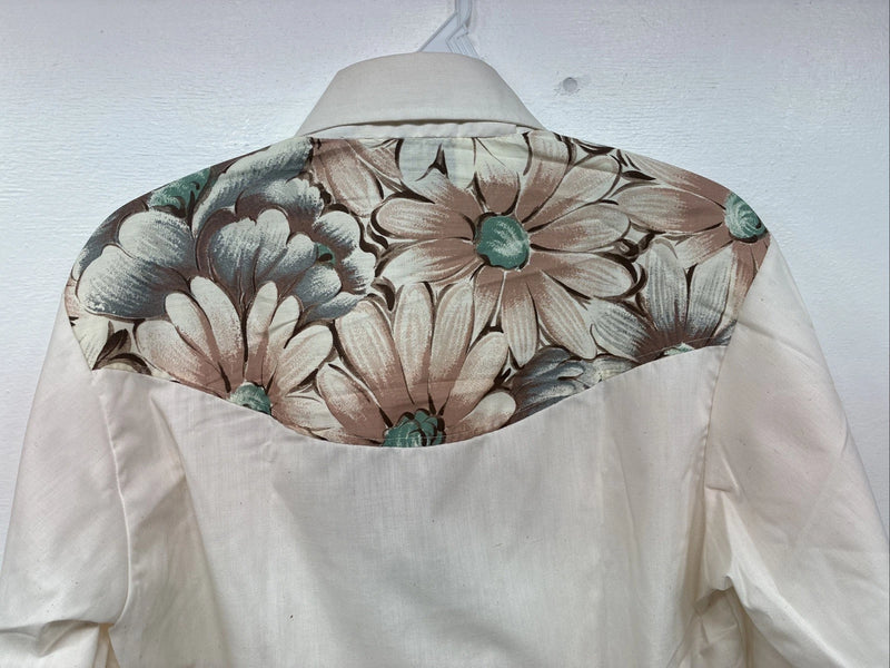 New Women’s Ten Tex Floral Long Sleeve Pearl Snap 14.5 Medium LL-13