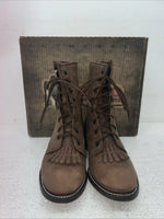 New Men’s Brown Lace Up Laredo Cowboy Boots. 1225 8 E E. 1-85