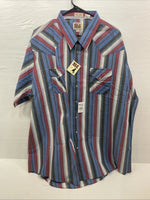 New Men’s ELY Cattleman Multiple Color Short Sleeve Pearl Snap 3XL E-25